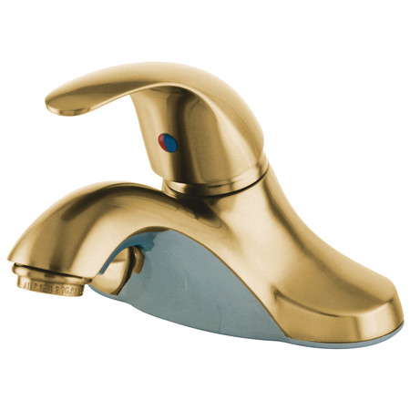 KINGSTON BRASS 4" Centerset Bathroom Faucet, Polished Brass KB6542LP